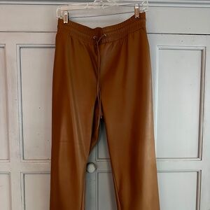 Faux leather pants